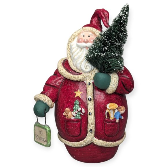 Santa Figurine Seasons of Cannon Falls Red Coat 8" - Picture 1 of 12